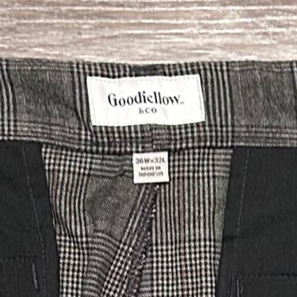 Goodfellow & Co Men's Brown Plaid Slim Fit Trouser Size 36 X 32, NWT - Picture 4 of 5